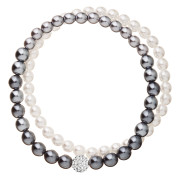 Elegantní perlový náramek s kamínky Swarovski 33106.3