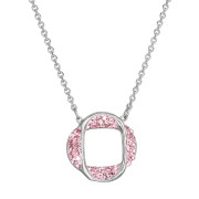 Stříbrný náhrdelník 32016.3 lt.rose
