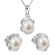 Souprava stříbrných perlových šperků 29017.1