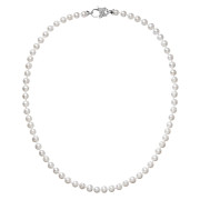 stříbrný náhrdelník s perlami 22002.1