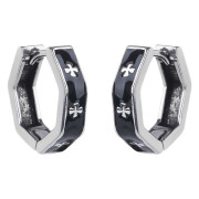Stylové náušnice z chirurgické oceli WJHE1279