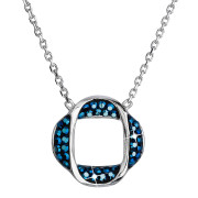 Elegantní náhrdelník Swarovski elements 32016.5 modrá