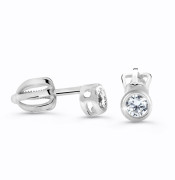 Náušnice z bílého zlata s diamanty DZ62231-30-00-X-2
