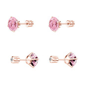 Náušnice pecky na šroubek chirurgická ocel WJHE1240RDG