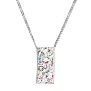 Elegantní stříbrný náhrdelník Swarovski 32074.2 ab efekt