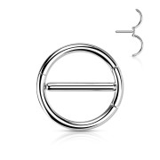 Piercing do bradavky z chirurgické oceli SEKSH01ST