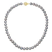 Perlový náhrdelník z říčních perel 922028.3/9264A grey