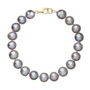 Perlový náramek z říčních perel 923010.3/9260 grey