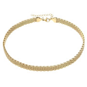 Pozlacený náhrdelník choker chirurgická ocel NSS1041