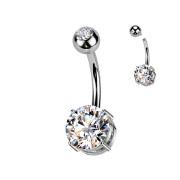 Titanový piercing do břicha SETIN60ST-CZ
