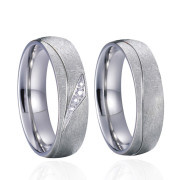 Ocelové snubní prsteny SPPL042S