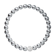 Elegantní perlový náramek 33115.3 šedý