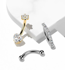 Piercing do pupíku Steel Edge