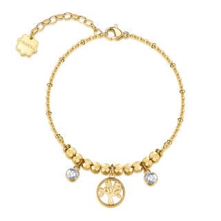 Pozlacený náramek z chirurgucké oceli Brosway CHAKRA BHKB270