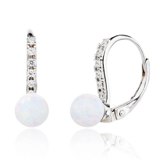 Stříbrné visací opálové náušnice 313365001W