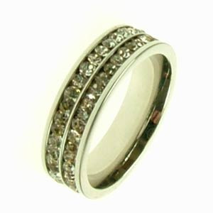 Prstýnek se zirkony R1188