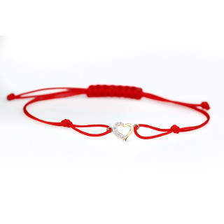 Náramek Kabbalah zlaté srdíčko Z2757N