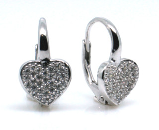 Visací náušnice se zirkony 306992