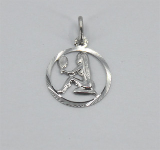 Přívěsek se znamením Panna stříbrný 3035780011