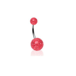 Piercing do břicha 2 Red