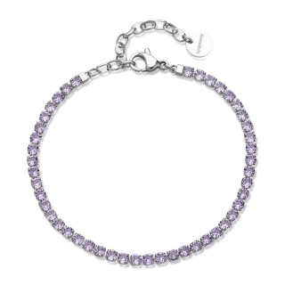 Moderní ocelový náramek se zirkony Brosway Desideri BEI103