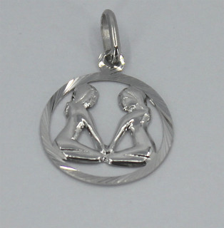 Přívěsek se znamením Blíženec stříbrný 3035750011