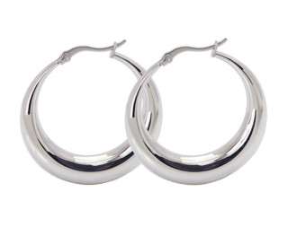 Ocelové náušnice kruhy SEEH064