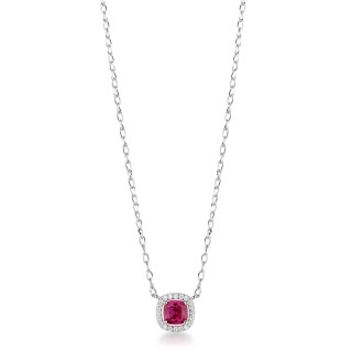 Stříbrný náhrdelník s jemným designem Brosway Fancy Passion Ruby FPR132