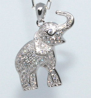 Přívěsek stříbrný slůně 303367