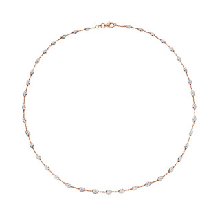 Elegantní stříbrný náhrdelník se zlacením 306967