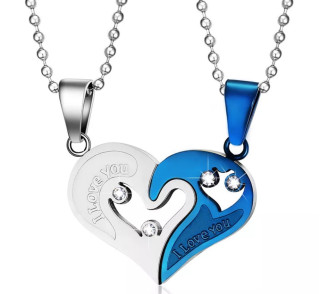 Přívěsek srdce pro pár JCFCN022BL