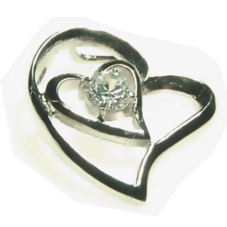 Ocelový přívěsek srdce z chirurgické oceli 6240