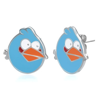 Ocelové náušnice SESSE0108 - Angry bird
