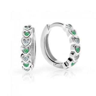 Dětské naušničky Cutie C3341B Emerald Green