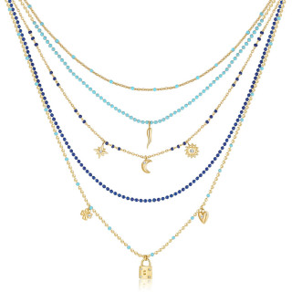 Pozlacený náhrdelník Brosway Chant BAH58