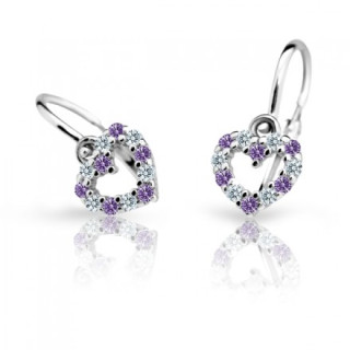 Náušnice pro miminka Cutie C2157B-Amethyst