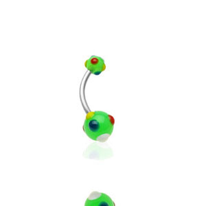 Piercing do pupíku 1622-GREEN