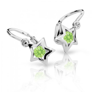 Náušnice pro miminka Cutie C1942B-Peridot Green