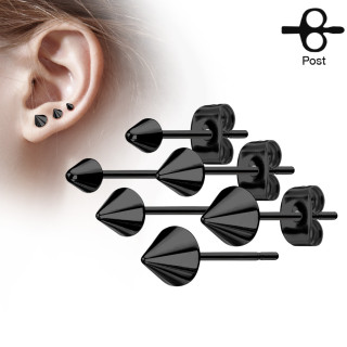 Pecky do uší chirurgická ocel 3445-BK