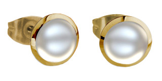 Náušnice perličky SEE158IPG-White