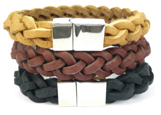 pánský kožený náramek Bandito 033