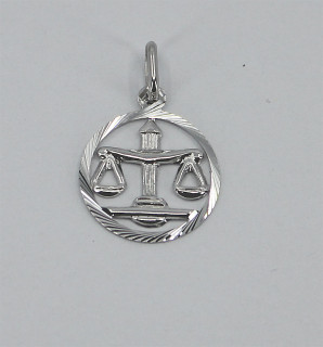 Přívěsek se znamením Váhy stříbrný 3035790011