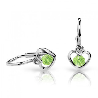 Náušnice pro miminka Cutie C1943B-Peridot Green