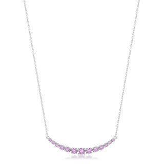 Dámský stříbrný náhrdelník Brosway Fancy Vibrant Pink FVP116