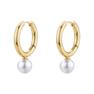 Pozlacené kruhové náušnice Brosway PERFECT BPC63