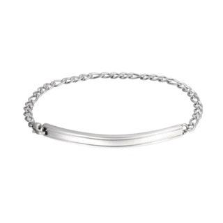 Ocelový náramek s destičkou GBSS325