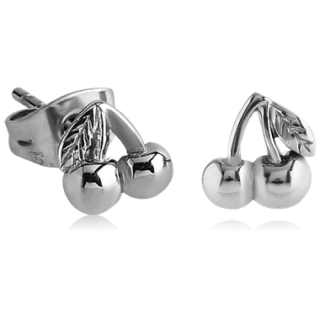 Ocelové naušnice pecky 083