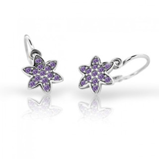 Náušničky pro děti Cutie C2206B-Amethyst