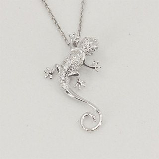 Stříbrný přívěsek ještěrka se zirkony 312936001