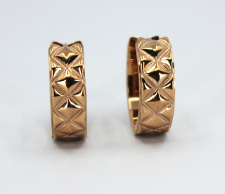 Pozlacené náušnice z chirurgické oceli INORI INER88RG